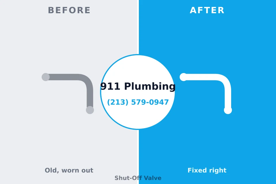 Before and after: plumbing repair Indianola, MS